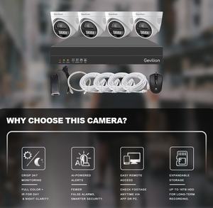 Sécurité à la maison intelligente étanche reconnaissance faciale Nvr Kit caméra système d'alarme de sécurité 8Ch Poe Cctv système de caméra - Product Image 2