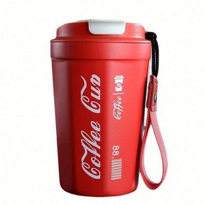 Mug de voyage isotherme en acier inoxydable 380 ml avec couvercle, logo personnalisé, écologique, isolation thermique 6-12 heures, tasse de bureau portable - Product Image 1