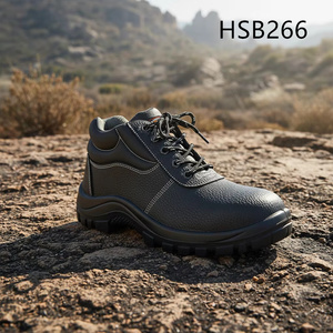 Botas <span class=keywords><strong>de</strong></span> Trabajo Negras HY,road Repairman con Suela Antipinchazos <span class=keywords><strong>de</strong></span> PU/PU Inyectado, Populares en Kenia, con Puntera Reforzada, Modelo HSB266 - Product Image 4