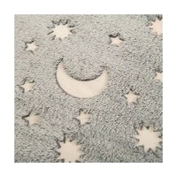 Couverture pour enfants en flanelle polaire tricotée, motif animal coloré, luminescente dans le noir, lavable en machine, pour toutes les saisons