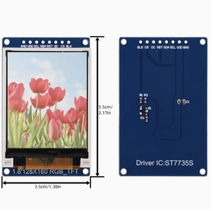 Module d'affichage LCD TFT SPI 1,8 pouces 128x160 - ST7735S 3,3V, alimentation OLED couleur vive, remplacement pour les modèles 1/2/3/5 - Product Image 1