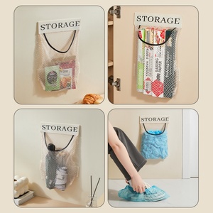 Custom logo Printed Kitchen Closet Organizer Net Bag Potato Vegetable <b>Wall</b> <b>Hanging</b> Garbage Bag <b>Storage</b> Mesh <b>Storage</b> Bag - Product Image 5