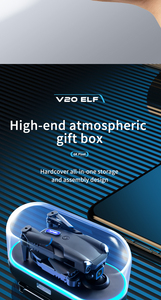 Mini Dron 4DRC <span class=keywords><strong>V20</strong></span> RC con Cámara Dual 4K, WiFi FPV de 4 Canales, Quadcopter Plegable de Plástico con Control por Aplicación, Ideal para Principiantes - Product Image 6