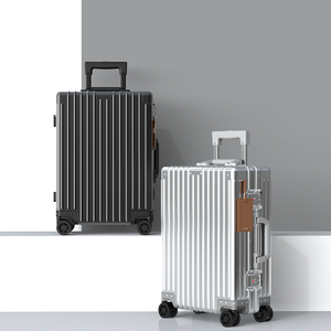Luxury Modern All Aluminum Carry-On <strong>Luggage</strong> with Durable Alloy Frame TSA Lock Spinner Wheels Waterproof Design - Product Image 1