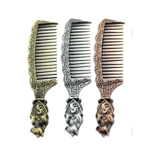 Nueva llegada portátil magia <span class=keywords><strong>Harry</strong></span> película <span class=keywords><strong>Potter</strong></span> Metal peine para el cabello <span class=keywords><strong>Hufflepuff</strong></span> estilo universitario peine para el cabello herramientas <span class=keywords><strong>de</strong></span> maquillaje regalo cepillo para el cabello - Product Image 1