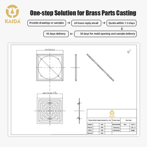 Đồng Thau Đúc Dịch Vụ Gang Sàn Cống Phụ Kiện Vòng Nickel Bronze Phễu Cống - Product Image 2