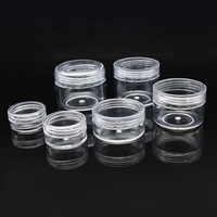 Pot en PS vide de 2,5 ml, 3 ml, 5 ml, 10 ml, 15 ml, 2,5 g, 3 g, 5 g, 10 g, 10 ml, 5 grammes – Petit pot rond en plastique pour échantillons cosmétiques