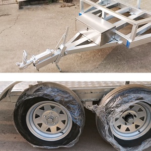 Remorque d'excavatrice de voiture de capacité de charge de 1-8 tonnes Châssis galvanisé Remorque d'excavatrice à quatre roues à <span class=keywords><strong>double</strong></span> <span class=keywords><strong>essieu</strong></span> Usine originale - Product Image 3