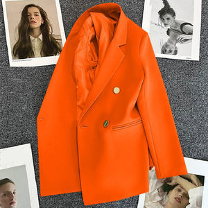 معطف نسائي كاجوال قصير بتصميم كوري عصري لإطلالة المشاهير، موضة ربيع وخريف 2025 بألوان الحلوى الزاهية - Product Image 1