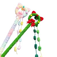 Nouveau Jouet Interactif pour Chat 2026 : Bâton Magique de Noël avec Clochette et Peluche Bonbon de Laine – Fournitures pour Animaux de Compagnie