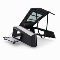Capot rigide incliné en aluminium pour benne de pick-up, avec fonction de verrouillage étanche et enroulable, pour F150 4x4 Utilitaire Tout-terrain
