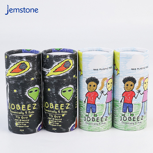 100% recyclé biodégradable usine en gros personnalisé couleur imprimé tube de papier d'emballage avec couvercle - Product Image 3