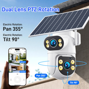 Sistema de Seguridad CCTV Solar de 2 Lentes para Exteriores, 4G IP PTZ, Zoom Digital 16X, Visión Nocturna a Color, Pan-Tilt, Sirena Integrada - Product Image 4