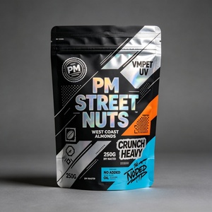 Custom Printed Laser Nut Candy Chewing Gum Food Packaging Resealable Child Resistant Zipper Matte Stand Pouch Doypack Smell - Product Image 4