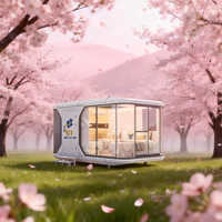 Maison Capsule Spatiale de Luxe Préfabriquée Modulaire, Mini-Maison Intelligente, Cabine Portable pour Hôtels, Villas et Projets Commerciaux
