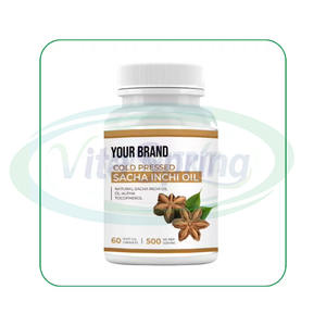 Vitaspring Private Label Biologische <span class=keywords><strong>Sacha</strong></span> <span class=keywords><strong>Inchi</strong></span> Zaden Extract Food Grade Supplemnt Bulk <span class=keywords><strong>Sacha</strong></span> <span class=keywords><strong>Inchi</strong></span> Olie Capsules - Product Image 1
