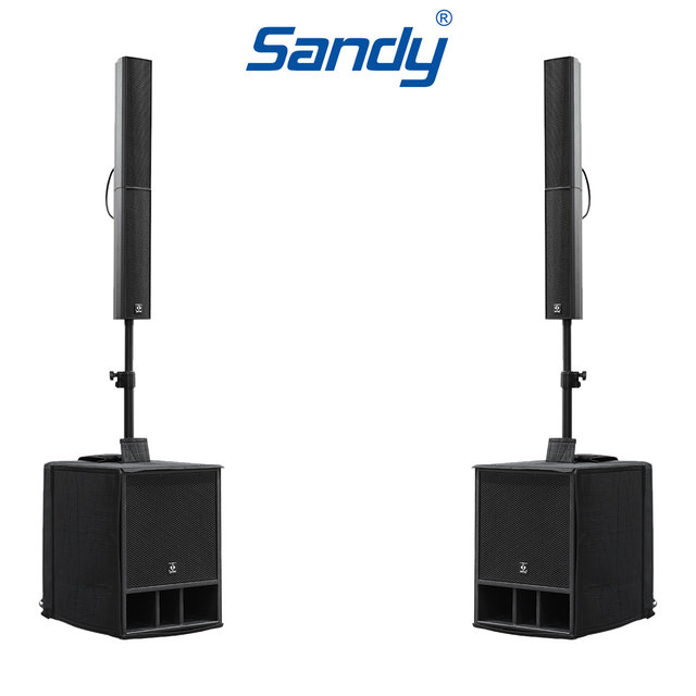Professional 2+1 Active Line Array Speaker System Subwoofer Column Speaker for Stage Performance DJ Event Sound System