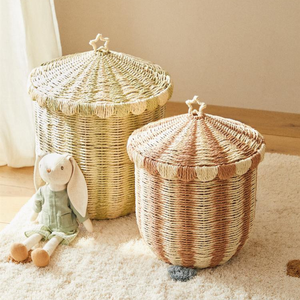 Đầy Màu sắc giấy xiếc giấy Hamper dây giỏ cho lưu trữ trẻ em lưu trữ giỏ cho Kid phòng trang trí nội thất - Product Image 1