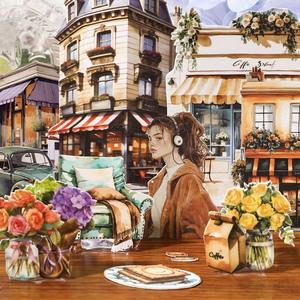 ชุดสติกเกอร์ตกแต่งวินเทจ 50 แผ่น 2 แบบ สำหรับตกแต่งวันหยุด  ซีรีส์ Slow Enjoy Life  แบบมีกาวในตัว เคลือบเงา - Product Image 4