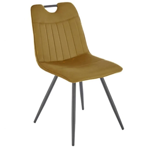 Sedie da Pranzo di Lusso Italiane Imbottite <span class=keywords><strong>con</strong></span> Gambe in Metallo Edia Poltrona - Product Image 1