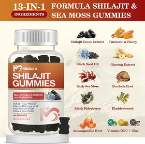 OEM Etiqueta Privada Halal Natural Vegan 100% Pure 500mg Himalayan Organic Shilajit Gummies con <span class=keywords><strong>Ashwagandha</strong></span> y vitamina B & D - Product Image 3