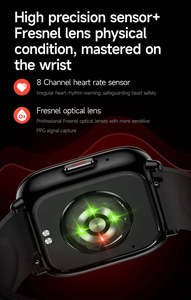 Montre connectée Dafit T59 AI avec écran AMOLED de 1,75 pouce, étanchéité IP68, lecture de l'oxygène sanguin, boussole, nouvelle mesure du rythme cardiaque, affichage de la lumière rouge - Product Image 3