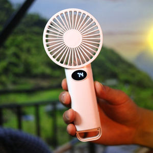 Nieuwe Draagbare 1200Mah Oplaadbare Persoonlijke Handheld Ventilator Batterij Werkende Mini 5V Outdoor Activiteiten Zomer Geschenkdoos Installatie - Product Image 3