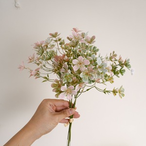 Bouquet de fleurs artificielles CallaFloral blanc rose vert en plastique pour mariage et décoration intérieure INS Craft YC1068 - Product Image 2