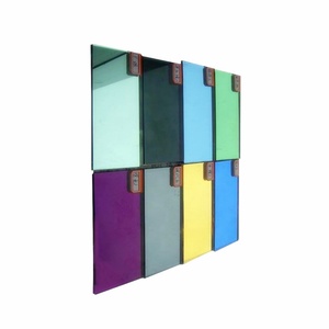 Plaque de verre miroir teinté brun à haute réflectivité, miroir artistique coloré avec découpe personnalisée - Product Image 1