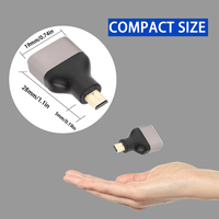 Adaptateur Micro HDMI Type D mâle vers HDMI femelle 8K 60Hz HDMI2.1, bande passante 48 Gbps, HDR, HDCP Pass Through pour console de jeu, HDTV