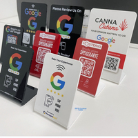 Carte de robinet de table NFC Support NFC en acrylique avec code QR