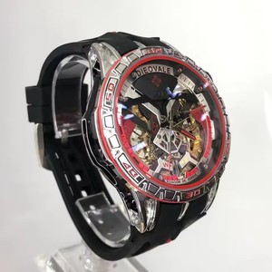 Montre-bracelet mécanique pour homme, style sport, design squelette ajouré, résistante à l'eau 30m, idéale pour le dropshipping - Product Image 3