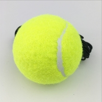Balle de tennis d'entraînement d'élasticité avec le dos de boule de rebondissement de ficelle faite de matériel de caoutchouc et de laine