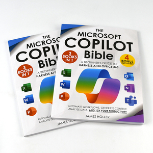 Impresión de Libros Personalizados de Alta Calidad, Impresión Digital de Tapa Blanda, <span class=keywords><strong>Microsoft</strong></span> Copilot Bible, 3 Libros, 1 Guía de IA, Office 365 Automate - Product Image 1