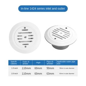 วัสดุ ABS เป็นมิตรกับสิ่งแวดล้อม หนา 1.5 มม. อุปกรณ์บำบัด<span class=keywords><strong>น้ำ</strong></span>สำหรับสระ<span class=keywords><strong>ว่า</strong></span><span class=keywords><strong>ย</strong></span><span class=keywords><strong>น้ำ</strong></span> อุปกรณ์เสริม ช่องจ่าย<span class=keywords><strong>น้ำ</strong></span> ช่องรับน้ำ - Product Image 4