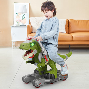 Super grande tirannosauro Rex Scooter elettrico da passeggio dinosauro Spray giocattolo accessorio da giro - Product Image 2