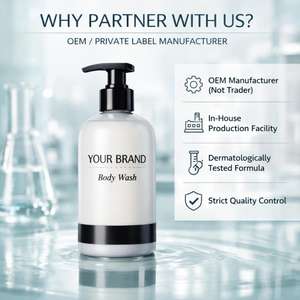 Gel de Ducha y Baño, Limpieza Suave e Hidratante, Marca Privada, Fabricante OEM ODM, Limpiador Corporal Diario, Cuidado Refrescante para la Piel - Product Image 2