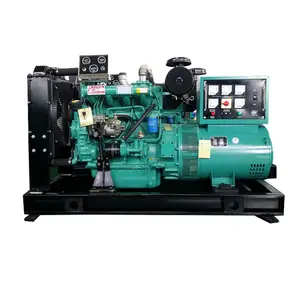 Vendita diretta in fabbrica industria genset kva 50kw 62.5kva 220v 380v generatori diesel tipo aperto tipo silenzioso