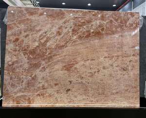 Marbre Breccia Italien Naturel de Luxe Rouge Brun avec Veines Superposées Beiges pour Murs Décoratifs et Plans de Travail - Product Image 2