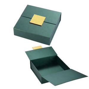 2022 Año Nuevo Navidad lujo logotipo personalizado pequeño embalaje doble puerta plegable caja de regalo de papel Kraft con inventario - Product Image 1