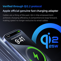 Chargeur de voiture magnétique 3-en-1 flexible à refroidissement semi-conducteur, sortie sans fil 25W, charge rapide pour téléphone – Vente en gros