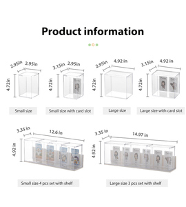 Clear Figure étuis de rangement pour boîte d'affichage jouet Figure Bearbrick Mini figurines organisateur présentoir conteneur - Product Image 5