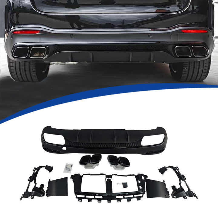 For 2020-2025 GLE-Class W167 Rear Lip Tail Diffuser Original Car ...