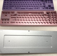 Clavier mécanique en aluminium anodisé, bricolage, plaque en laiton cnc personnalisé en acier inoxydable, Satin