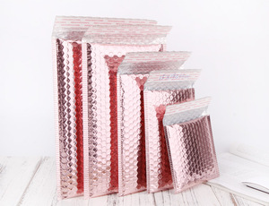 Túi đóng gói hàng sẵn có, màu hồng đen, có logo, túi vận chuyển, phong bì lót đệm, túi bong bóng giấy, túi bưu phẩm bong bóng bền dùng cho trang sức, giày dép - Product Image 5