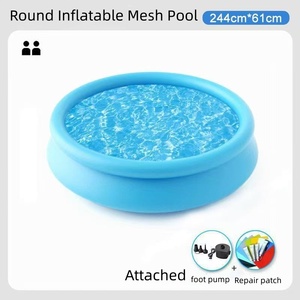Piscine gonflable d'extérieur hors sol avec jouets flottants pour enfants, pour s'amuser cet été - Product Image 6