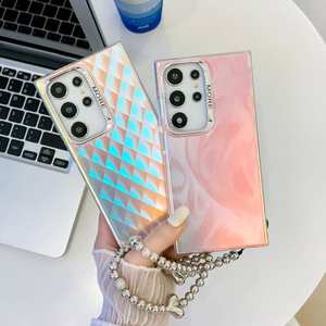 Funda para Teléfono con Cordón de TPU Electrochapado Esmerilado y Diseño IMD para S24 Ultra, S23 Plus, S22, S21FE, S23FE, A55, A35, A52 <span class=keywords><strong>5G</strong></span> - Product Image 3