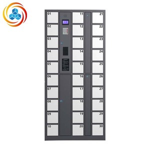 Casier intelligent personnalisé pour salle de sport et hôtel, avec accès par reconnaissance faciale, mot de passe et empreinte digitale, assemblé, pour gare ferroviaire, en acier laminé à froid - Product Image 3