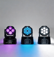 STSLITE Mini Proyector LED RGBW 4 en 1 con Cabezal Móvil para Fiestas Familiares