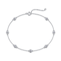 Simple 1ct 2ct 3ct DEF Couleur vvs Fine Lab-grown Diamond Jewelry Bracelet Cadeau